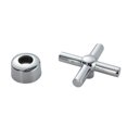 thumbnail image 1 of veasfak Replacement Cross Double Cartridge Basin Faucet Tap Handle Hand Wheel Knobs Cross Double Valve Handle, 1 of 5