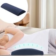 XYAIYT Ergonomic Lumbar Support Pillow for Back Pain Relief,Relaxedable Waist Cushion for Sleeping,Pregnancy,and Nap,Adjustable Pressure Relief for All Sleeping Positions,Polyester Material(Navy)