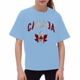 thumbnail image 4 of GDREDA Canada T-Shirts Imprimé Drapeau Filles T-Shirt à Manches Courtes Été Col Rond T-Shirt Coupe Décontractée T-Shirts Basiques, 4 of 6