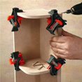 thumbnail image 4 of mmirethe 4pcs 90 Degrés Angle Pinces Réglables Angle Droit Fixeur Clips de Coin de Travail du Bois, 4 of 6