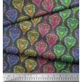 thumbnail image 3 of Soimoi Poly Georgette Fabric Floral & Damask Ethnic Print Fabric by Yard 52 Inch Wide, 3 of 3