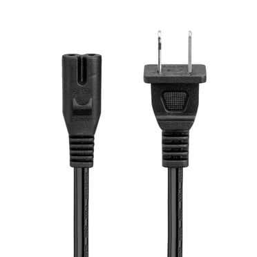 Cordon d'Alimentation Polarisé de 3 Pi pour Portable, 1-15 Po vers C7, Cordon d'Alimentation à 2 Broches