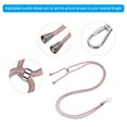 thumbnail image 3 of Unique Bargains Cordon pour Téléphone avec Écusson de Cordon Transparent, Or Rose, 1 Unité, 3 of 5