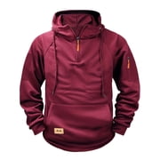 Men's Hoodies Sweatshirts Mens Long Sleeve Sweater Sweatshirt Mens Mens Fleece Lined Hoodie Sweat Shirt Big and Tall Mens Clothing, Wine, 3XL