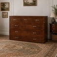 thumbnail image 3 of Northfield Lit Escamotable Moderne en Bois Massif Format Grand avec Matelas, Noyer, 3 of 20