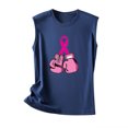 thumbnail image 5 of TIMIFIS Breast Cancer Ribbon Women's Racerback Tank Casual Sleeveless Printed Ladies Round Neck Blouses Tops T-Shirt - Fall/Winter, 5 of 5