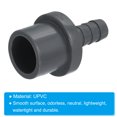 thumbnail image 4 of Unique Bargains UPVC Reducer Pipe Fitting 20mm OD 9mm Barbed, 8 Pack Straight Coupling Adapter Connector, Grey, 4 of 5