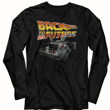 Back To The Future Btf Car Black Adult Long Sleeve T-Shirt