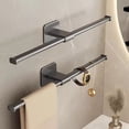 thumbnail image 4 of TACILIP Towel Rack Bathroom Towel Bar Wall Towel Storage No Hole Thickened Bar Towel Rack, Birthday Gifts, 4 of 6