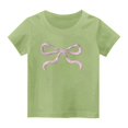 thumbnail image 1 of Plebaso T-Shirts Graphiques en Coton pour Filles, Col Rond, Manches Courtes, T-Shirts Décontractés d'Été, Jolis Hauts pour Enfants Filles, 1 of 3