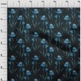 thumbnail image 3 of oneOone Silk Tabby Blue Fabric Floral Retro Craft Projects Decor Fabric Printed By The Yard 42 Inch Wide, 3 of 5