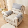 thumbnail image 1 of Cagogo Furniture Protector Armrest Cover, Lambskin Recliner Armrest Cover, Washable Sofa Armrest Protector, Non-Slip Plush Armrest Pad, Storage Bag Included, for Recliners and Sofas, Wool Material, 1 of 6