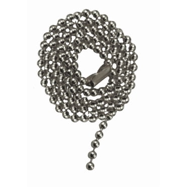 Atron Electro Industries 36 Inch Chrome Beaded Fan Pull Chain
