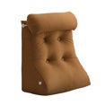thumbnail image 2 of BKER Reading Bed Resting Pillow Arc Shaped Raised Backrest Headrest Shaped Modern Cushion Supporting Reclining Pillow Used For Decorating Sofas Beds And Windows 45x55cm, 2 of 4