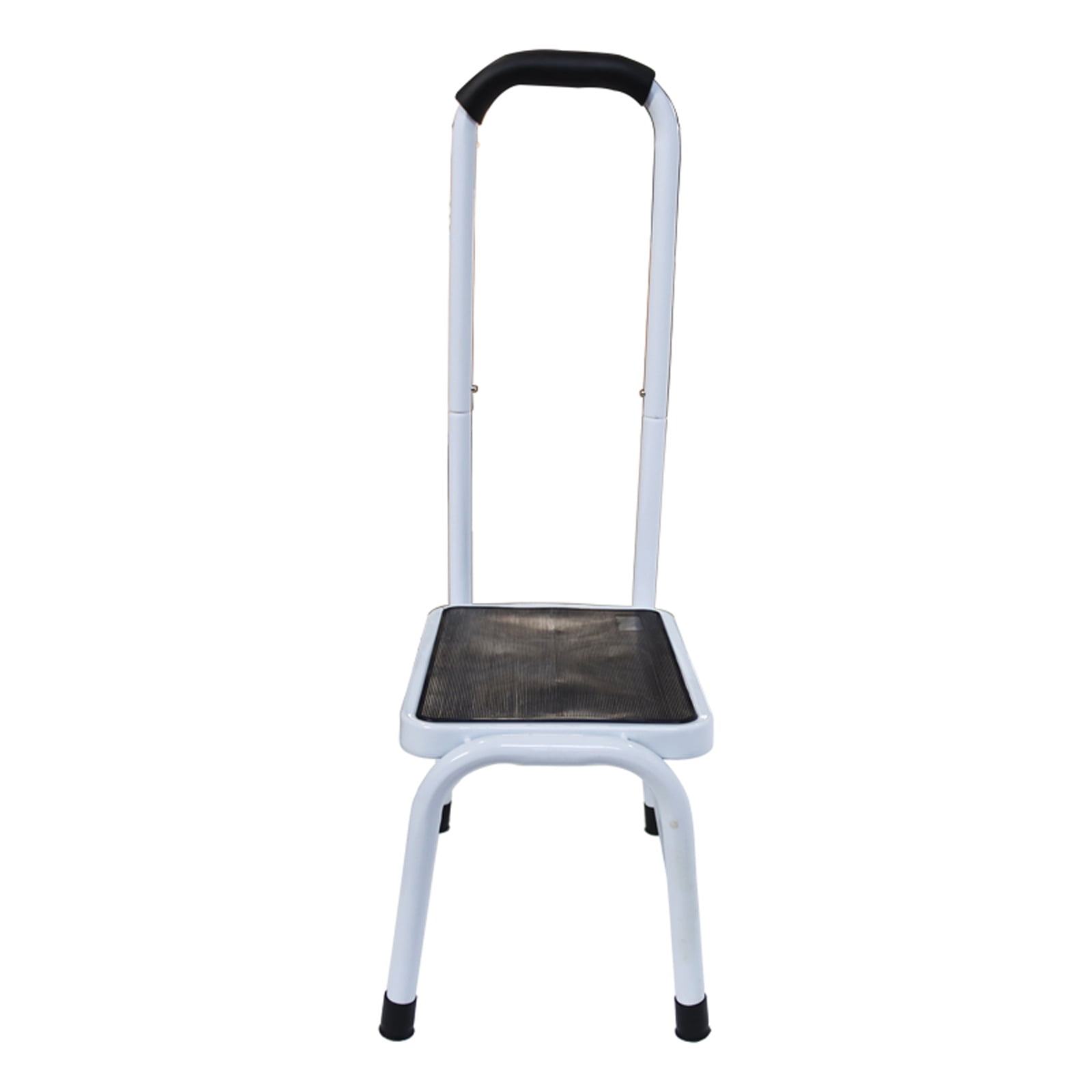 INTBUYING Foot Step Stool Ladder with Comfy Grip Handle Anti-slip Step Feet White
