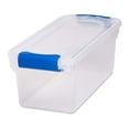 thumbnail image 2 of Homz Contenant de Rangement en Plastique Transparent de 7,5 Pintes à Loquet Sécurisé, Lot de 5, 2 of 8