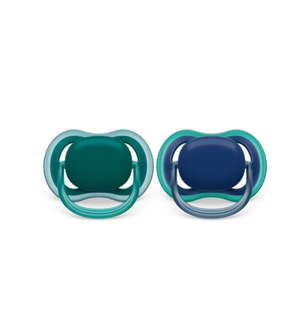 Philips Avent Ultra Air Pacifier, 6-18m, Deep Opal Steel Blue, 2 pack