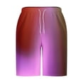 thumbnail image 4 of Cameland Large Size Shorts Men, Gradient Drawstring Elastic Waist Shorts Summer Casual Beach Quick Dry Shorts, 4 of 5