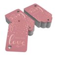 thumbnail image 2 of Inkdotpot Made With Love Text Bottle Tag Real Rose Gold Foil Favor Hang Tags 50 Pack, 2 of 6