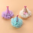 thumbnail image 2 of 3pcs Adorable Chat Chien Fête d'Anniversaire Chapeau en Forme de Pinces à Cheveux (Violet, Vert et Or), 2 of 8