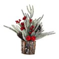 thumbnail image 4 of simhoa Tabletop Christmas Tree Art Crafts Christmas Gift for Living Room Shelf Home Apples, 4 of 8
