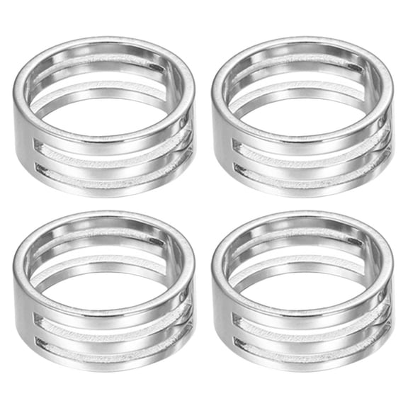 MOVTOTOP Stainless Steel Jump Ring Opener Tool for Jewelry Making 4 Pcs Silver Color