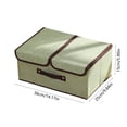 thumbnail image 3 of TIMIFIS Storage Storage Storage Boxes with Double Lids and Handles- Foldable Linen Storage Bins Organizer Clothes Baskets Rectangu with Removable Divider for Home Bedroom Office Closet Organizer, 3 of 6