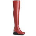 thumbnail image 1 of Unique Bargains Bottes à Plateforme au-Dessus du Genou à Talon Compensé pour Femmes, 1 of 7