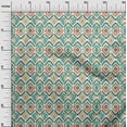 thumbnail image 3 of oneOone Georgette Viscose Dark Green Fabric Ikat Sewing Craft Projects Fabric Prints By Yard 42 Inch Wide, 3 of 5