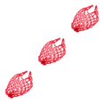 thumbnail image 1 of Baohd 1/2/3/5 Mesh Ball Bag Basketball Ball Carry Mesh Storage Net Bag Holder Red 3PCS, 1 of 1
