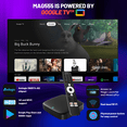 thumbnail image 2 of Raxxio MAG555 Google TV Box - Lecteur Multimédia Android TV avec Wi-Fi Double Bande, Bluetooth 5.0 - Google TV Streamer 4K HDR Films, Émissions, Diffusion en Direct TV, Commande Vocale avec l'Assistant Google Intégré, 2 of 8