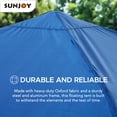 thumbnail image 3 of Sunjoy Floating Pool Canopy with Add-on 24x24 in. Wicker Floating Tray, Navy, 3 of 12
