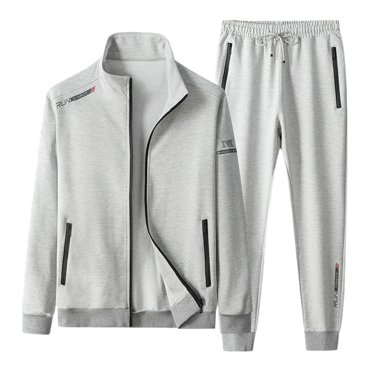 Ediodpoh Mens Warm Fitness Suit Outdoor Running Fitness Training Elastic Tight Fitting Pants Track Suits Mens Grey XL