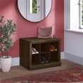 thumbnail image 2 of Pemberly Row 24W Small Shoe Bench with Shelves in Ash Brown - Engineered Wood, 2 of 7