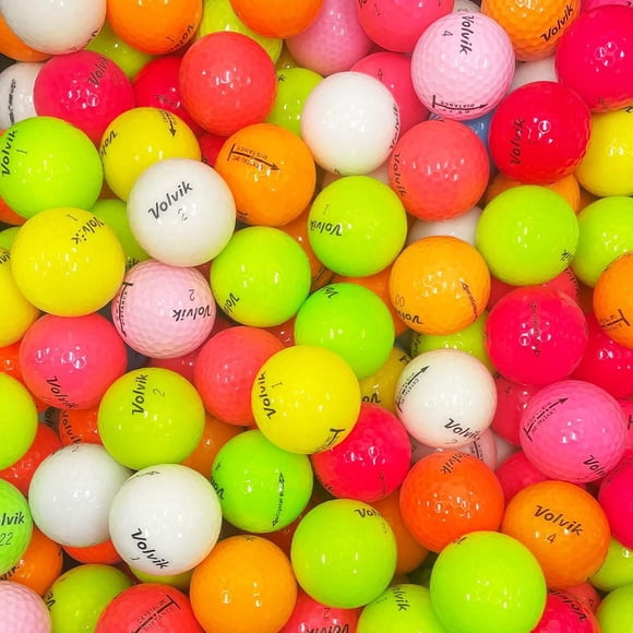 Mulligan - 96 Volvik Mix 5A/4A Recycled Used Golf Balls, Color