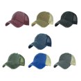 thumbnail image 3 of Decodeary Washed Cotton Mesh Denim Baseball Cap Unisex Breathable Mesh Adjustable Caps black 1Set, 3 of 6