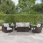 Better Homes & Gardens Rockport 4-Piece Steel Outdoor Conversation Set with Cushions and Patio Covers, Brown