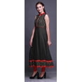 thumbnail image 3 of Bimba Black2 Block Anarkali Robe pour Femmes Kurti Imprimé Ethnique Indien Longue Kurta Robe de Soirée X-Small, 3 of 6