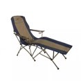 thumbnail image 2 of Kamp-Rite Folding Lounger Camp Chair w/Cupholders, Navy/Tan (2 Pack), 2 of 3