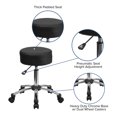 thumbnail image 2 of Tabouret médical ergonomique avec Base chromée, 2 of 9
