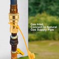 thumbnail image 2 of 1/2" QDD LP Gas Quick Connect Fittings with Male Insert Plug, Natural Gas Propan, 2 of 9