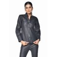 thumbnail image 3 of Chemise en Cuir Noire pour Femme, 3 of 9