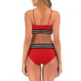 thumbnail image 3 of B91xZ Bikini Ensemble pour Femmes, Bikini à Dos Nu Taille Haute, Maillot de Bain Dos Nu, Rouge m, 3 of 4