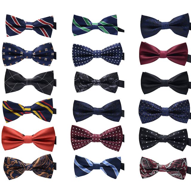 Maoww Cravate Formelle à Motif Coloré pour Hommes Adulte Homme Affaires Réunion Mariage Fil Polyester Nœud Papillon