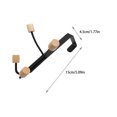 thumbnail image 3 of Transemion Vertical Storage Solution Easy Installation Without Punching Protecting Facade Door Hanging Bracket black Four beads, 3 of 6