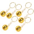 thumbnail image 2 of 12pcs Golden Disco Ball Keychain Set Mini Mirror Decorations for Car Retro Party Accessories Plastic, 2 of 9