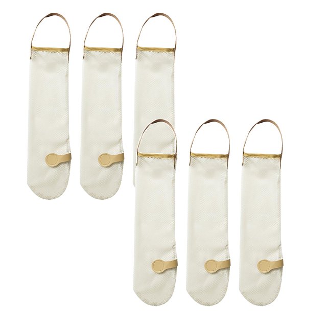 2 Pcs Sacs de Rangement Suspendus en Filet pour Produits Sacs à Oignons Sacs en Filet pour Ail Sacs à Pommes de Terre Sacs Longs et Grands Sacs de Rangement Réutilisables en Filet Sacs à Ordures pour Fruits et Légumes pour la Maison, le VR et le Campeur