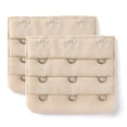 thumbnail image 1 of INSPIRE CHIC Rallonges de Soutien-Gorge pour Femmes à 3 Crochets 3 Rangées Bretelle de Soutien-Gorge Extensible Boucle Crochets Bande de Soutien-Gorge Beige 2, 1 of 5