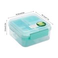 thumbnail image 3 of Rbaofujie Bento Bento Lunch Box Portable Double Layer Lunch Box Divided Into Compartments Bento Box Picnic Salad Box Portable Office Lunch Box Student Lunch Box Lunch Container, 3 of 5