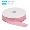thumbnail image 2 of Unique Bargains Velvet Ribbon 1 1/2 Inch x 10 Yard Single Face Spool Silky DIY Crafts Gift Wrapping Bow Decoration Light Pink, 2 of 5